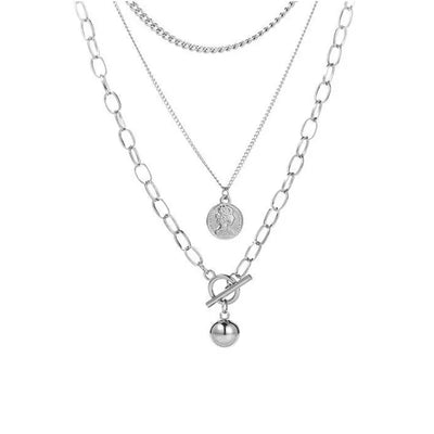 Layered Chain Necklace Neck Chains Lock Pendant Jewelry For Women Punk Choker Padlock Goth Jewelry Grunge Aesthetic Accessories