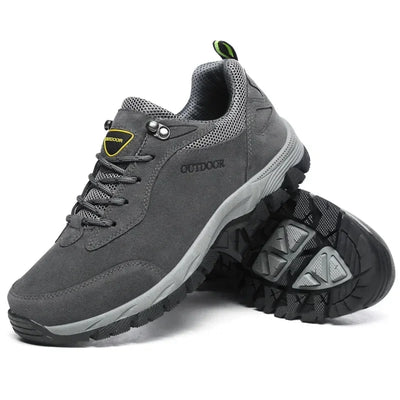 Men's Hiking Shoes Suede Leather Shoes for Men Outdoor Walking Footwear Climbing Hunting Male Sneakers New Ankle Boots Size 49