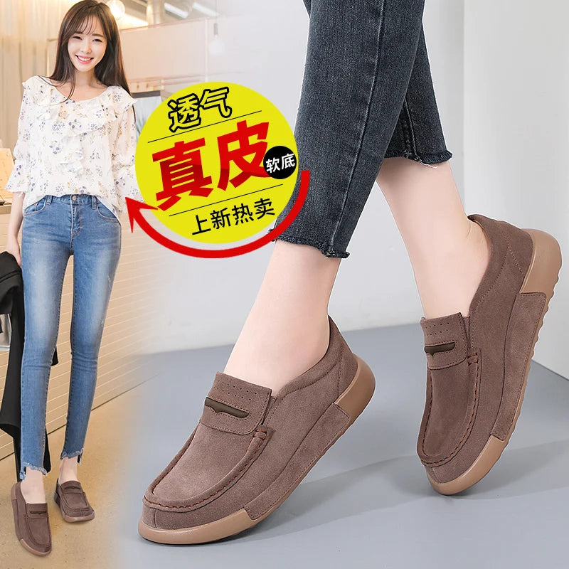 Shoes Women 2025 Spring New Lightweight Non-slip Fashion Trend All-match Casual Soft Bottom Shock Absorption Running Sports