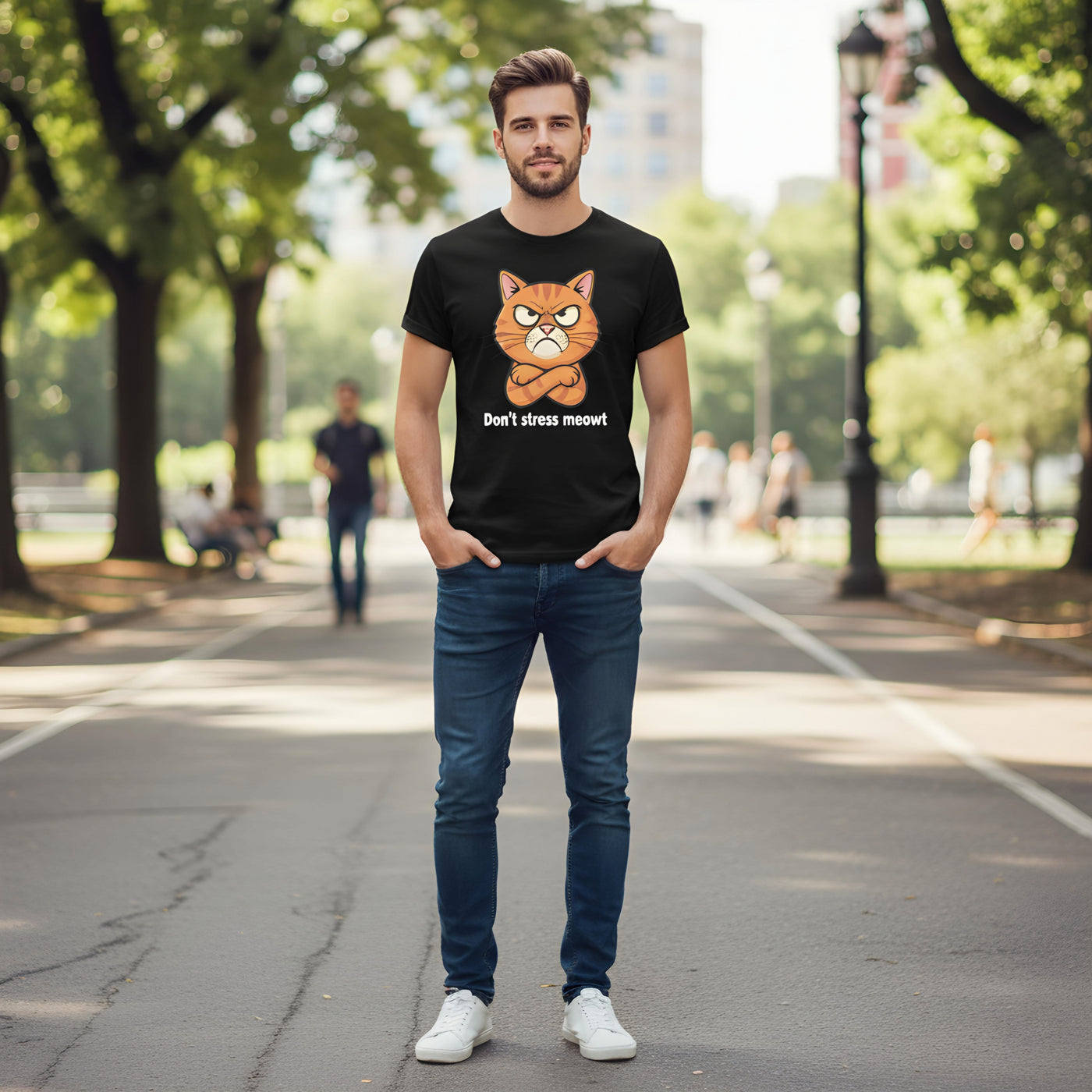 "Don't stress Meowt" Tote + Tee Cat Pack